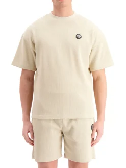 Monogram waffle t-shirt