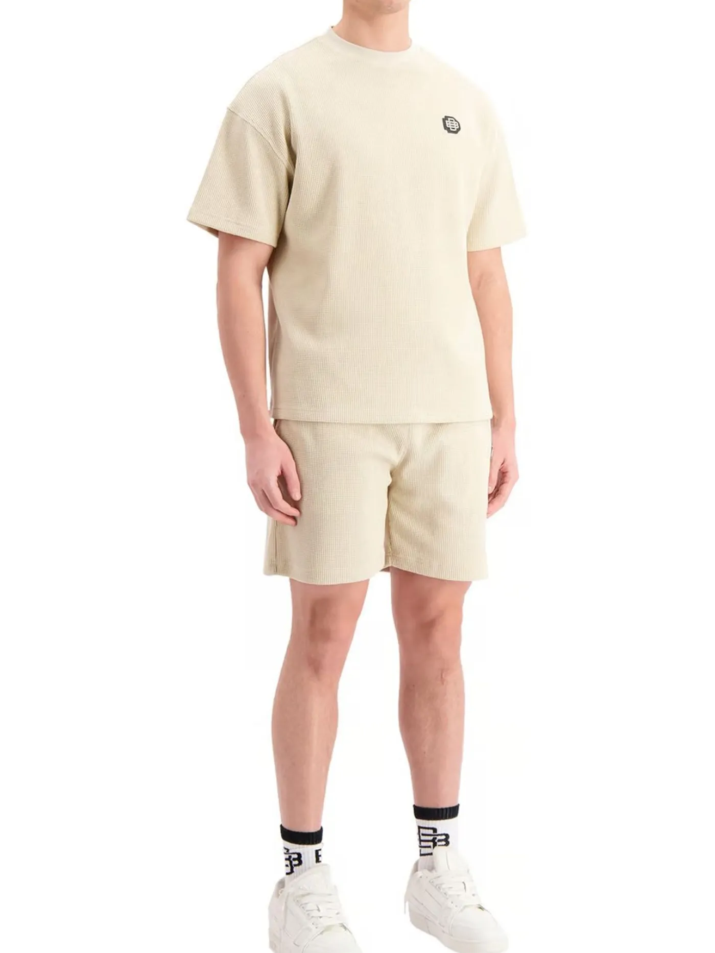 Monogram waffle t-shirt