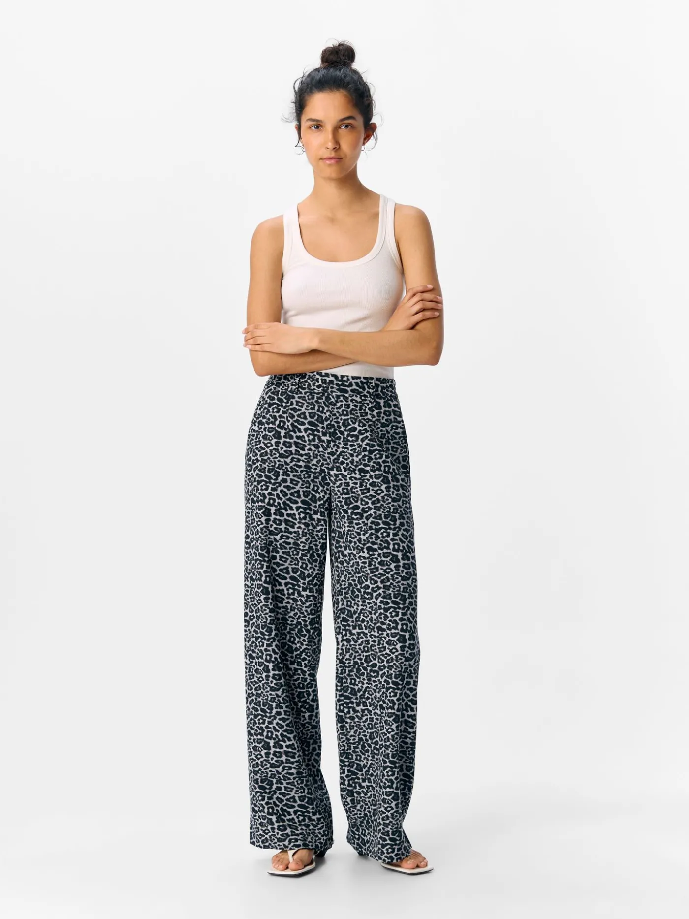 OBJALBA LISA WIDE PANT PRINT NOOS