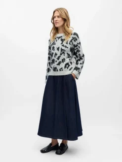 OBJDIANA LS RE O-NECK KNIT NOOS