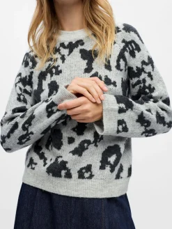 OBJDIANA LS RE O-NECK KNIT NOOS