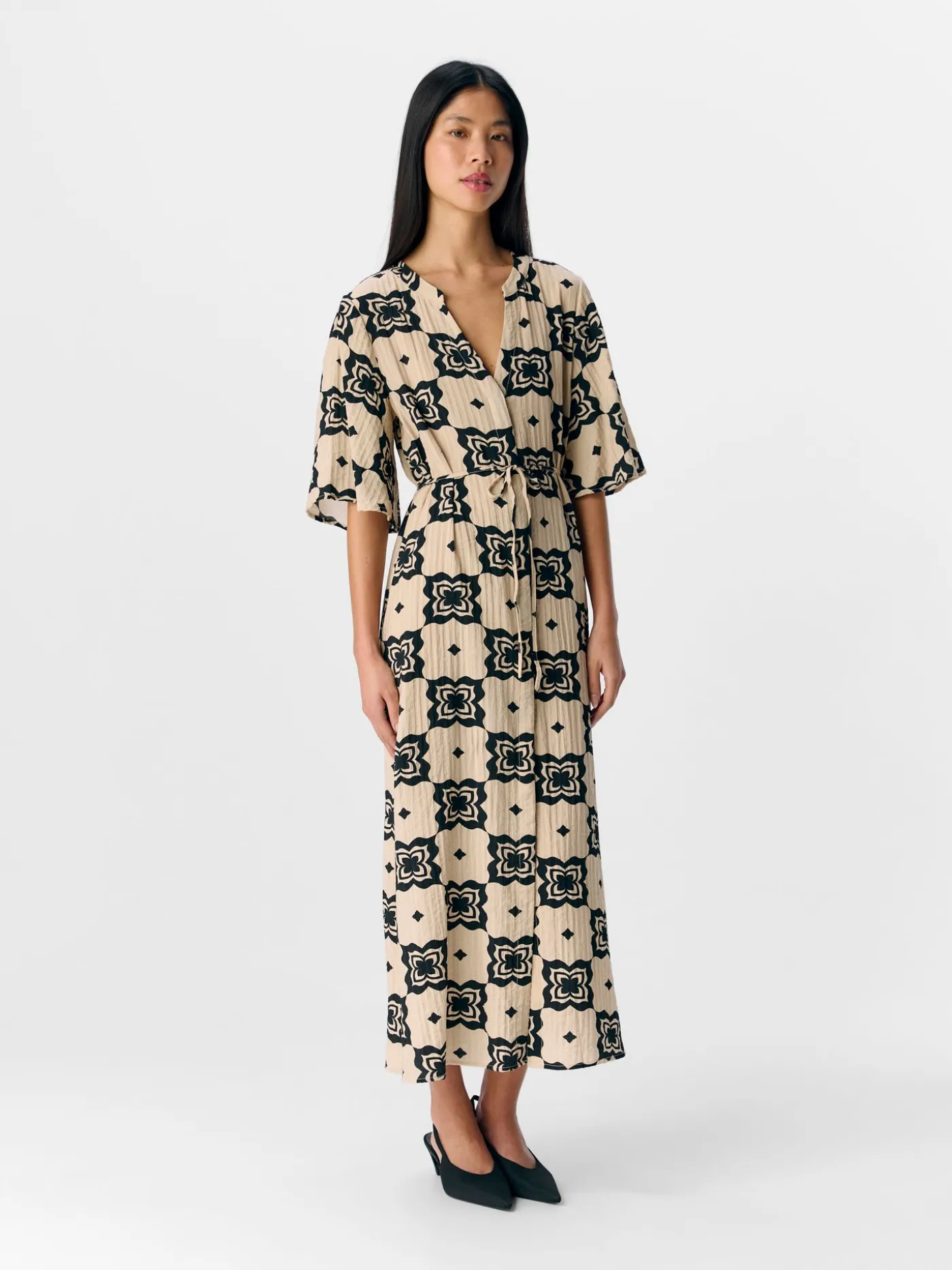 OBJELLA RE 2/4 MIDI DRESS 138