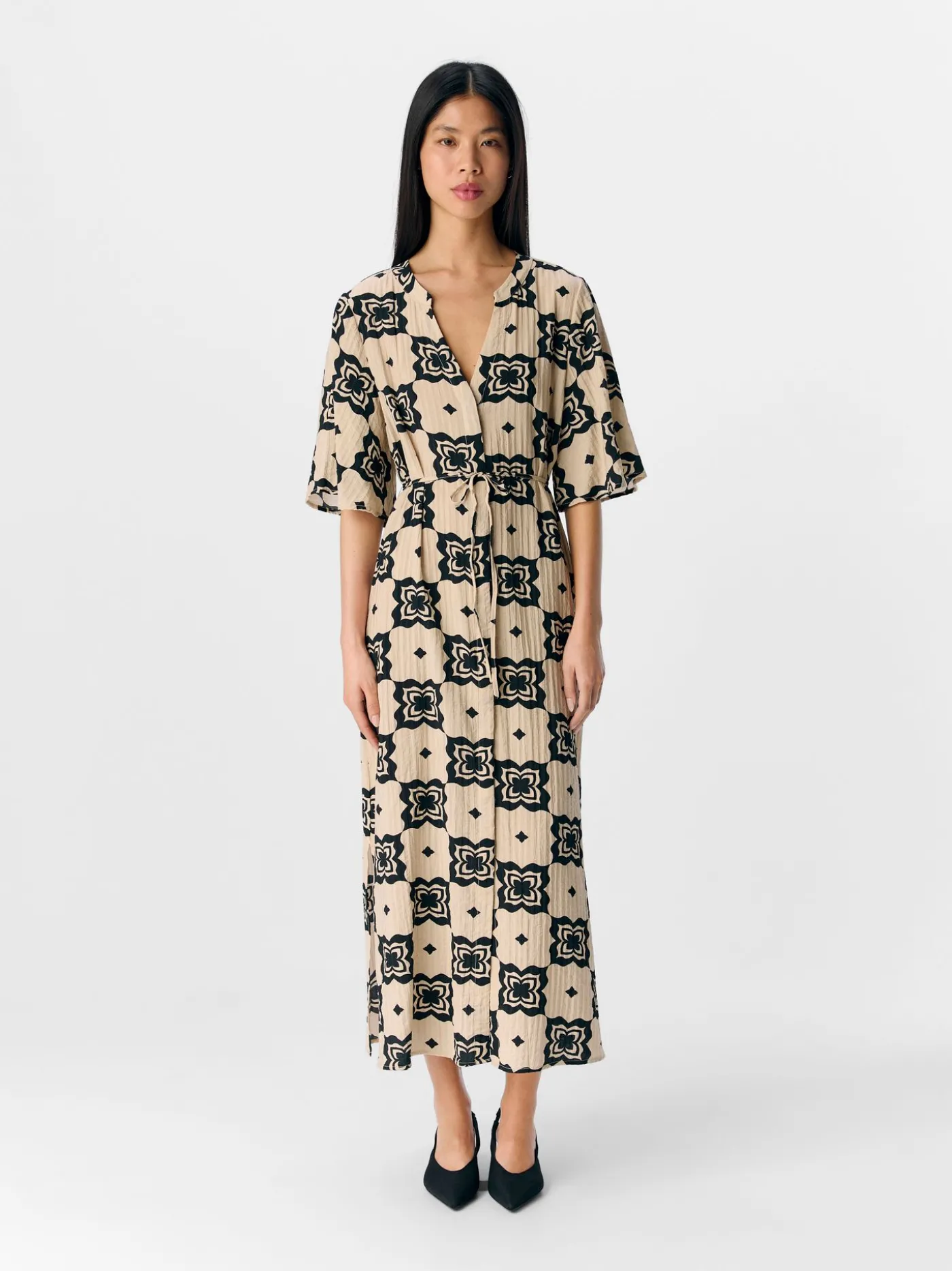 OBJELLA RE 2/4 MIDI DRESS 138