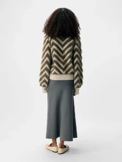 OBJHOLLOW L/S RE KNIT PULLOVER NOOS