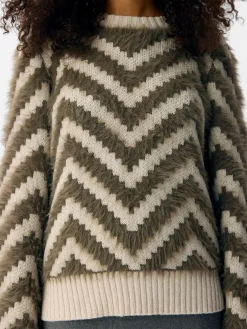 OBJHOLLOW L/S RE KNIT PULLOVER NOOS