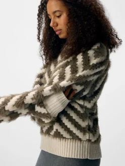 OBJHOLLOW L/S RE KNIT PULLOVER NOOS