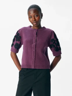 OBJJANE 2/4 RE KNIT CARDIGAN 140