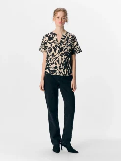 OBJKARINA S/S RE V-NECK TOP NOOS