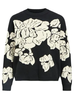 OBJRAY LO L/S KNIT PULLOVER AOP NOO