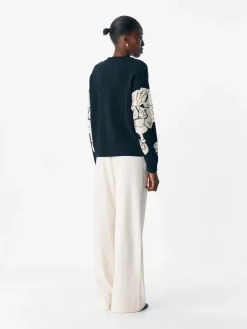 OBJRAY LO L/S KNIT PULLOVER AOP NOO