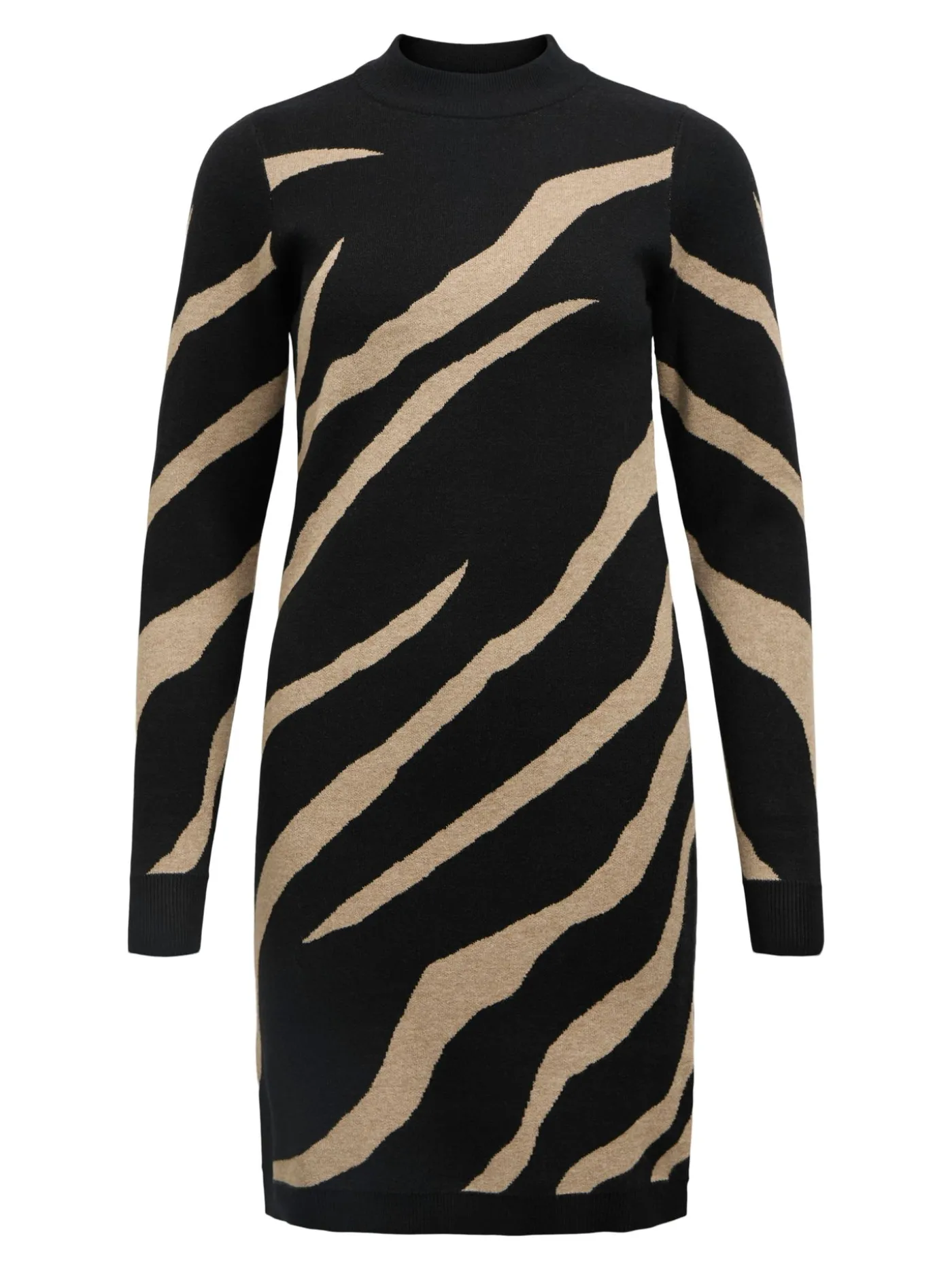 OBJRAY L/S KNIT DRESS AOP NOOS