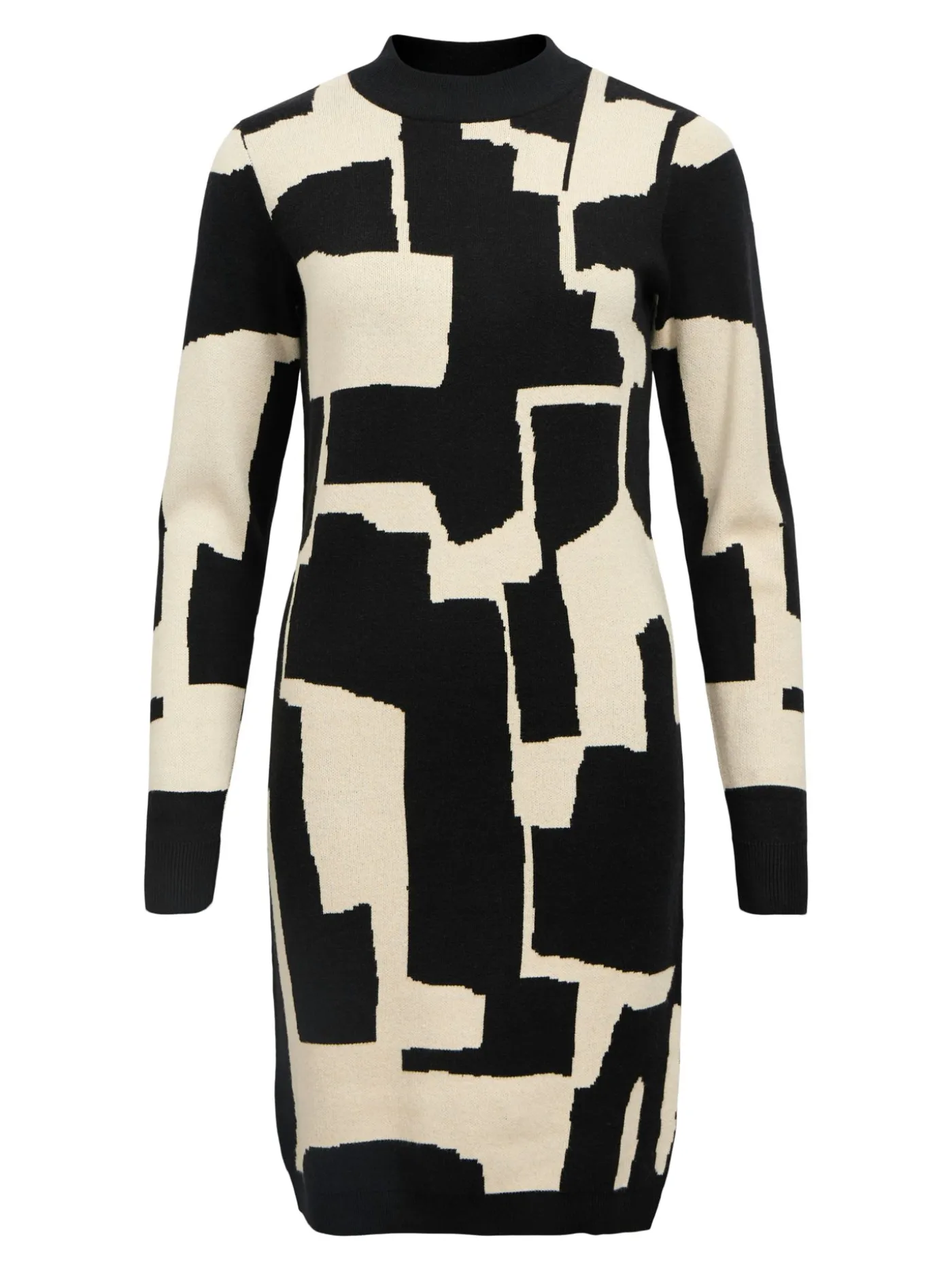 OBJRAY L/S KNIT DRESS AOP NOOS