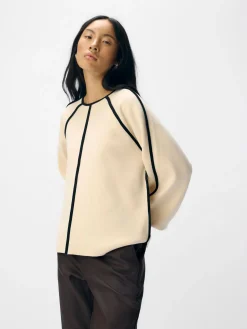 OBJREYNARD LS LO CONTRAST PULLOVER