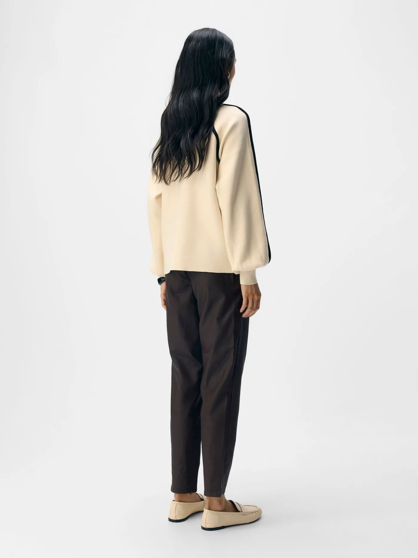 OBJREYNARD LS LO CONTRAST PULLOVER