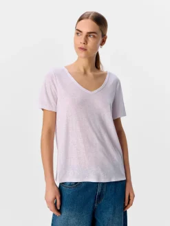 OBJTHEA S/S RE V-NECK TOP NOOS