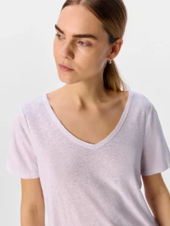 OBJTHEA S/S RE V-NECK TOP NOOS