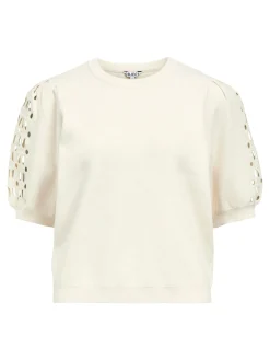 OBJYUKI S/S RE KNIT PULLOVER NOOS