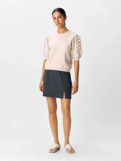 OBJYUKI S/S RE KNIT PULLOVER NOOS