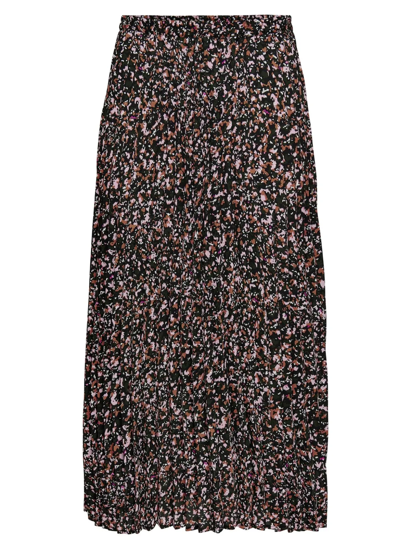 ONLALMA LIFE POLY PLISSE SKIRT AOP - Black/WILD GR