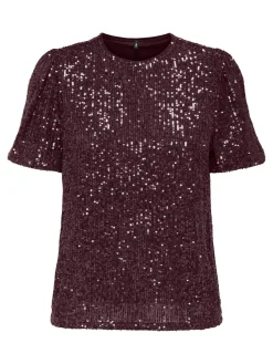 ONLANA S/S LOOSE SEQUINS TOP JRS