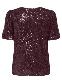 ONLANA S/S LOOSE SEQUINS TOP JRS