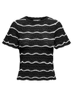 ONLANNASOFIA LIFE SS STRIPE O-NECK