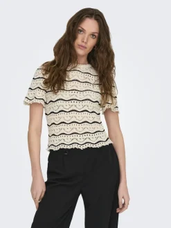 ONLANNASOFIA LIFE SS STRIPE O-NECK