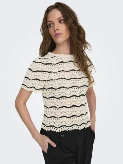 ONLANNASOFIA LIFE SS STRIPE O-NECK