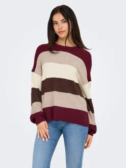 ONLATIA L/S STRIPE PULLOVER KNT NOO