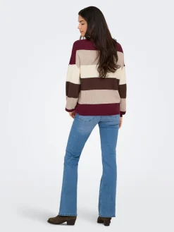 ONLATIA L/S STRIPE PULLOVER KNT NOO