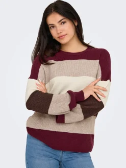 ONLATIA L/S STRIPE PULLOVER KNT NOO
