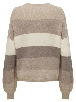 ONLATIA L/S STRIPE PULLOVER KNT NOO