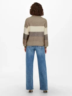 ONLATIA L/S STRIPE PULLOVER KNT NOO