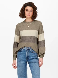 ONLATIA L/S STRIPE PULLOVER KNT NOO