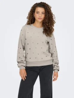 ONLATIKA L/S O-NECK GLITTER EMB. BO