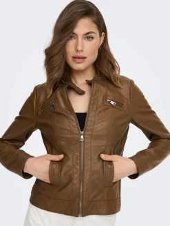 ONLBANDIT FAUX LEATHER BIKER NOOS O