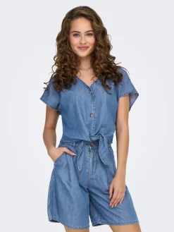 ONLBEA SIESTA SS KNOT DNM SHIRT BJ