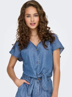 ONLBEA SIESTA SS KNOT DNM SHIRT BJ