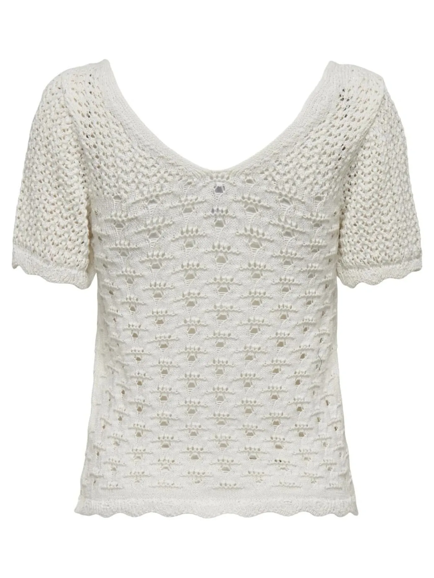 ONLBECCA LIFE SS V-NECK TOP KNT