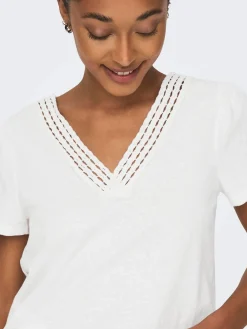 ONLBENITA S/S V-NECK TOP JRS