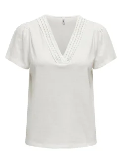 ONLBENITA S/S V-NECK TOP JRS