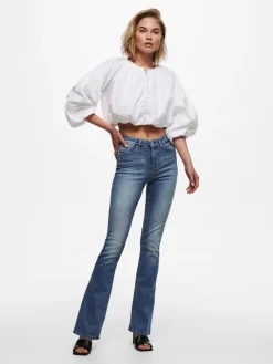 ONLBLUSH LIFE MID FLARED BB REA1319 - Medium Blue