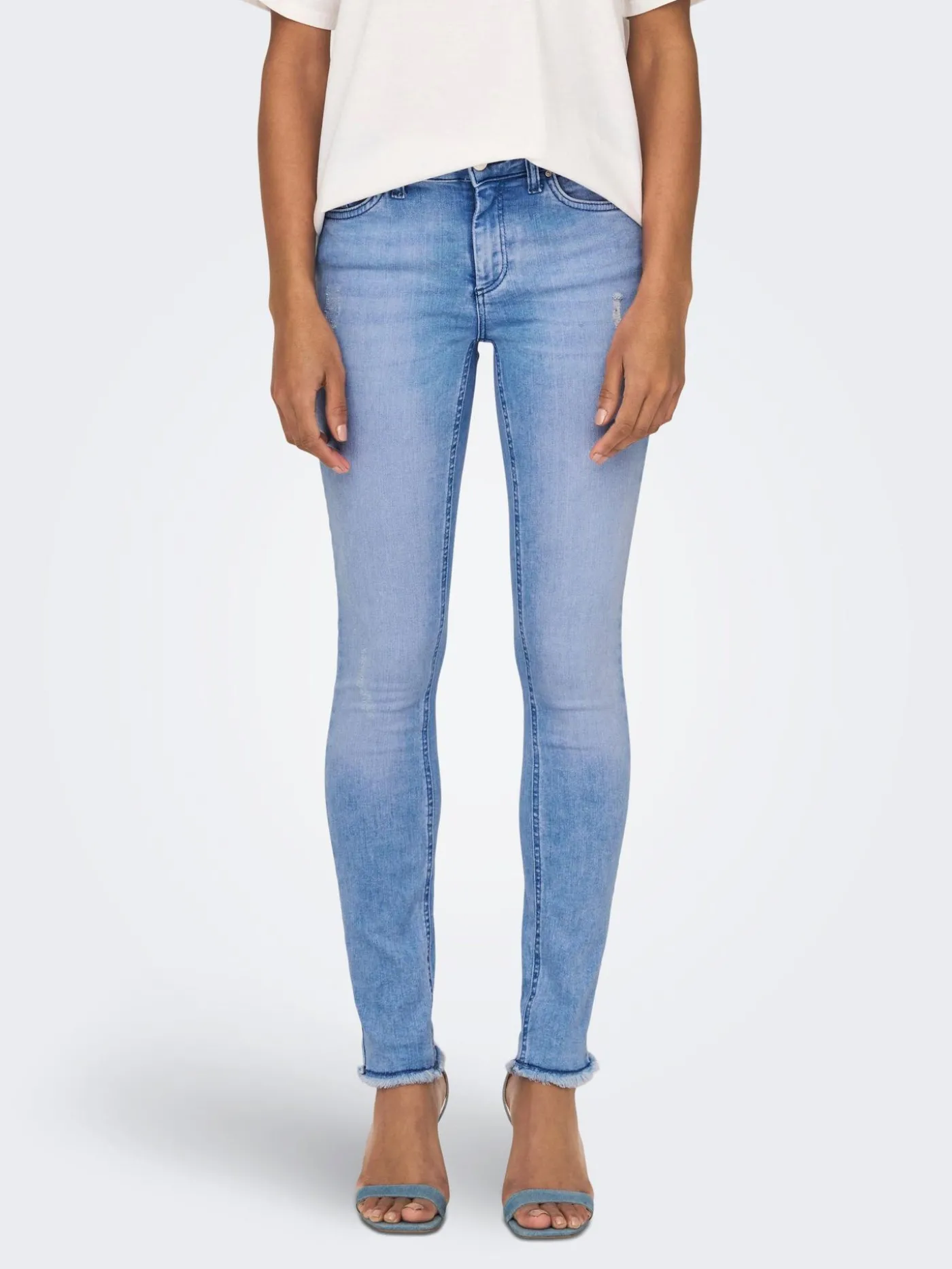 ONLBLUSH LIFE MID SK AK RAW REA4347 - Light Blue D