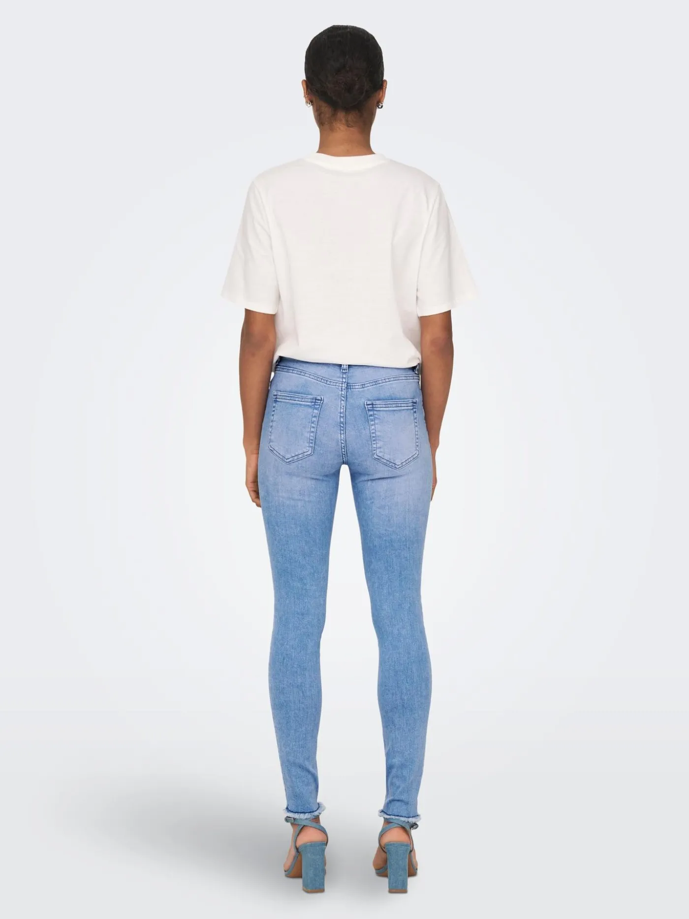 ONLBLUSH LIFE MID SK AK RAW REA4347 - Light Blue D