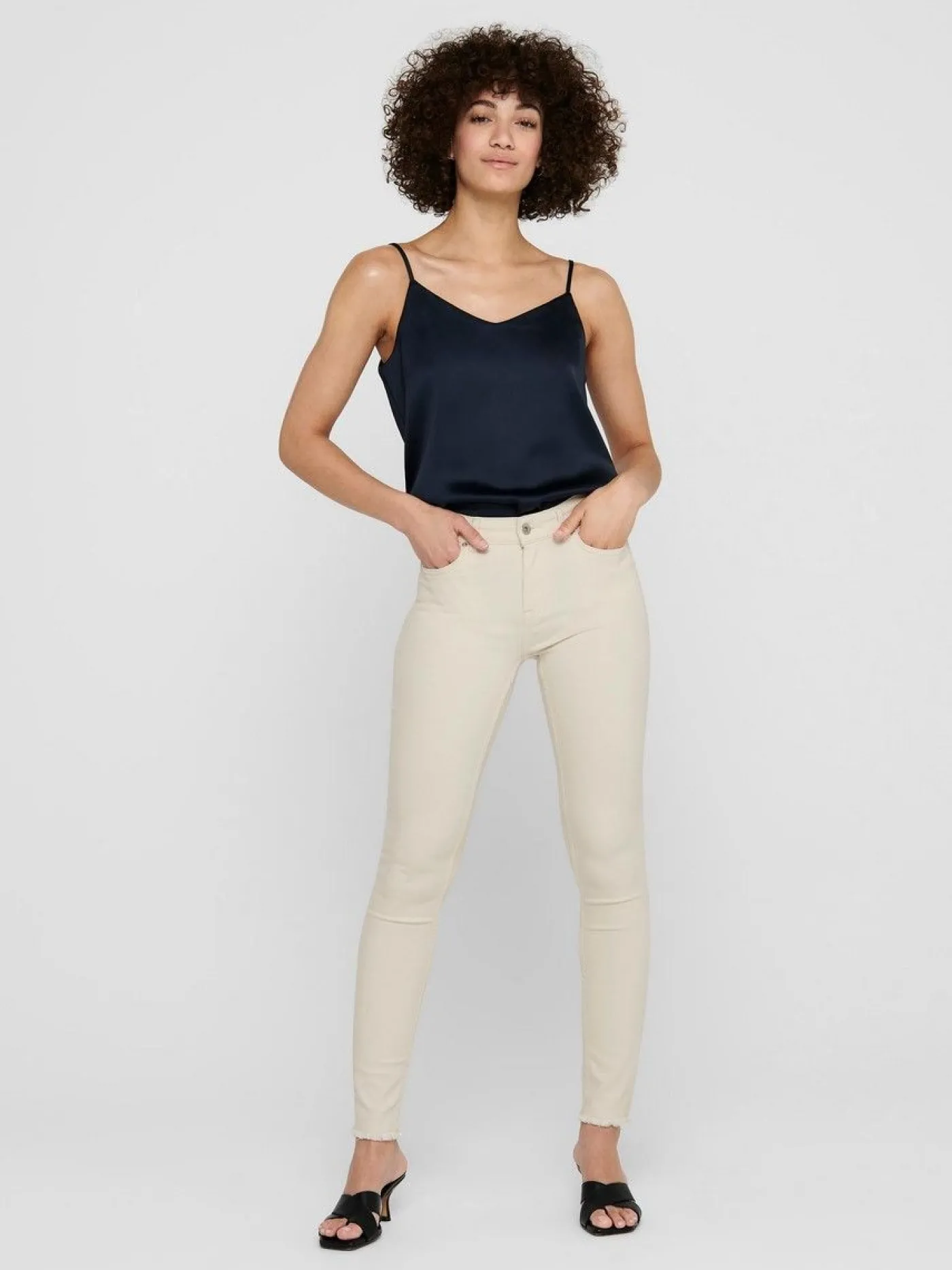 ONLBLUSH LIFE MID SK AK RW DOT019 - Ecru