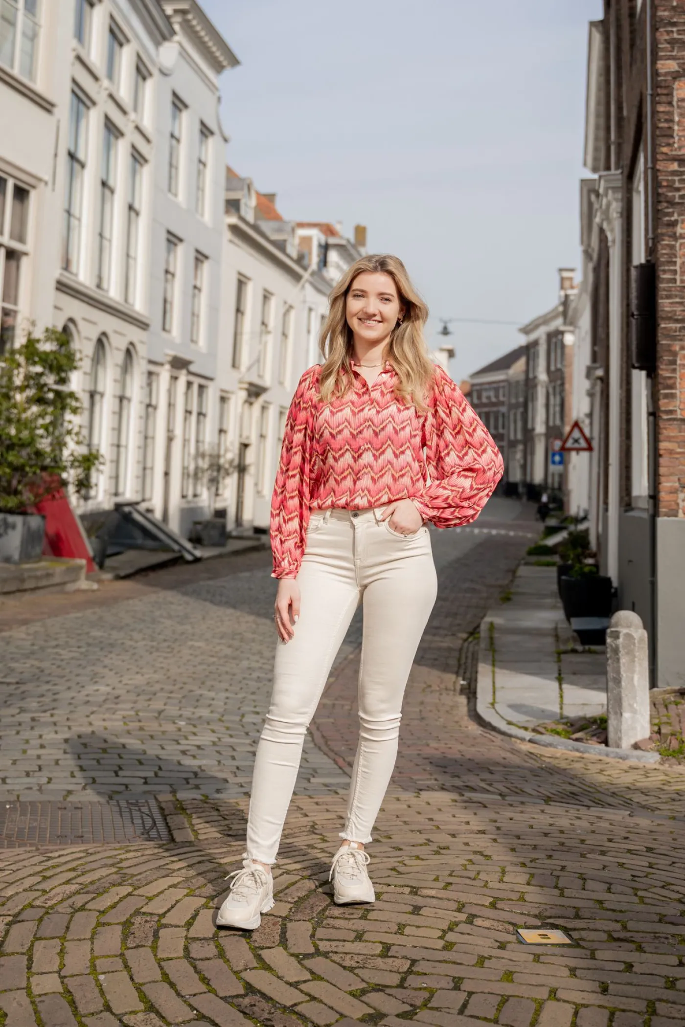 ONLBLUSH LIFE MID SK AK RW DOT019 - Ecru