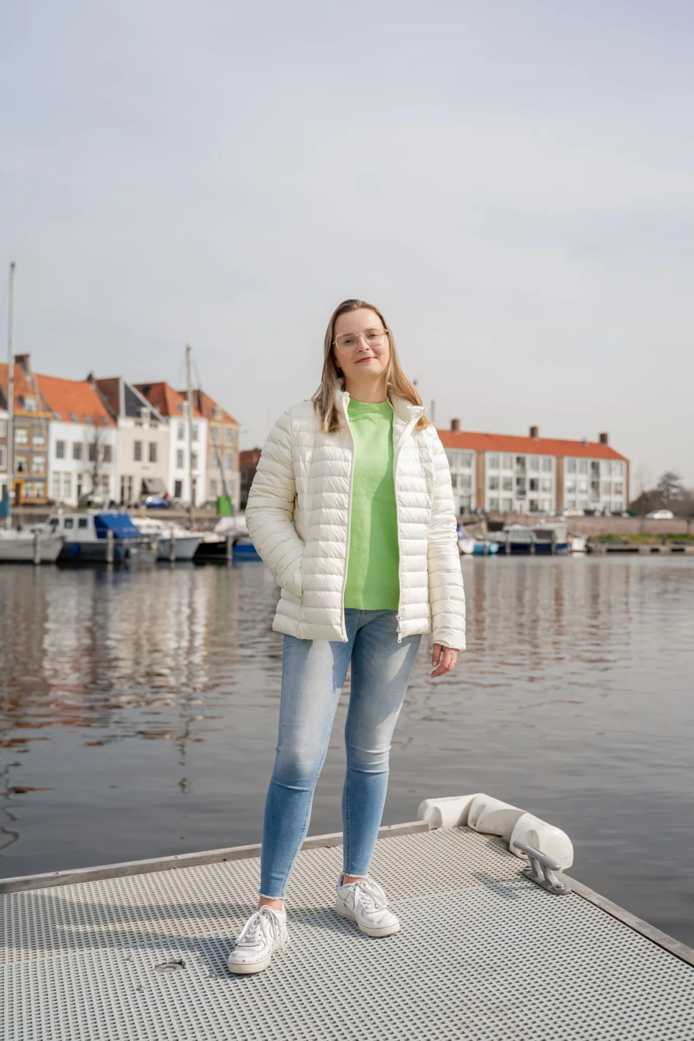 ONLBLUSH LIFE MID SK AK RAW REA1467 - Light Blue D