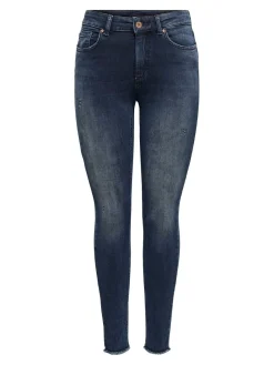 ONLBLUSH LIFE MID SK ANK RAW REA409 - Blue Black D