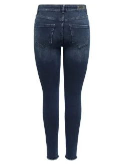 ONLBLUSH LIFE MID SK ANK RAW REA409 - Blue Black D