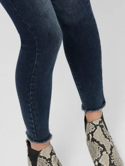 ONLBLUSH LIFE MID SK ANK RAW REA409 - Blue Black D